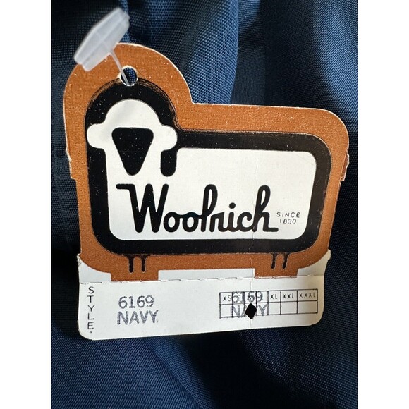 Woolrich Jacket Men’s M 6169 Navy Drawstring Hood WPL6635 USA Shacket NEW Vtg - Picture 8 of 12